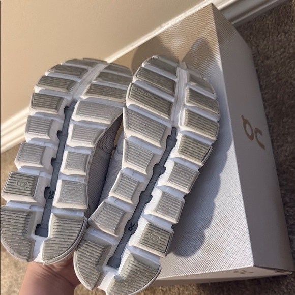 On Running Light Gray Athletic Shoes - Picture 4 of 5